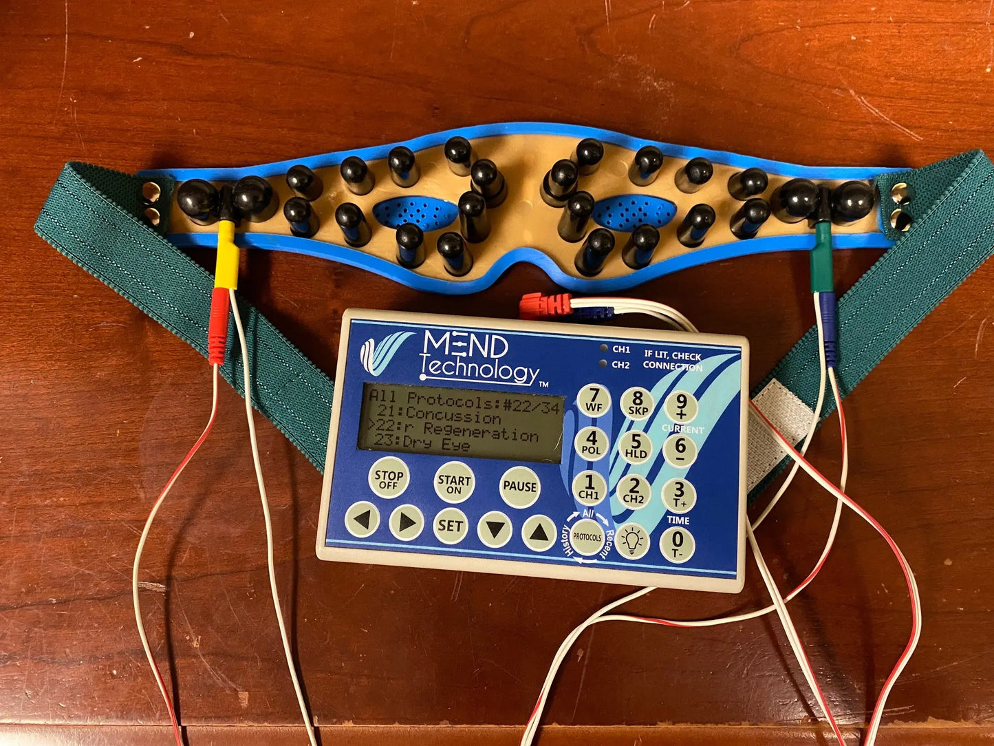 Eye Mask Electrode for Mend/Inspirstar Frequency Specific Microcurrent Bhakti Labs