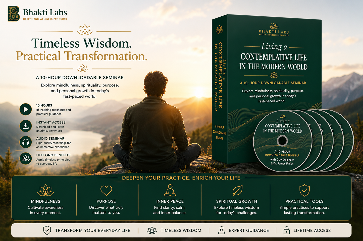 Living a Contemplative Life in the Modern World – 10-Hour Audio Seminar Bhakti Labs
