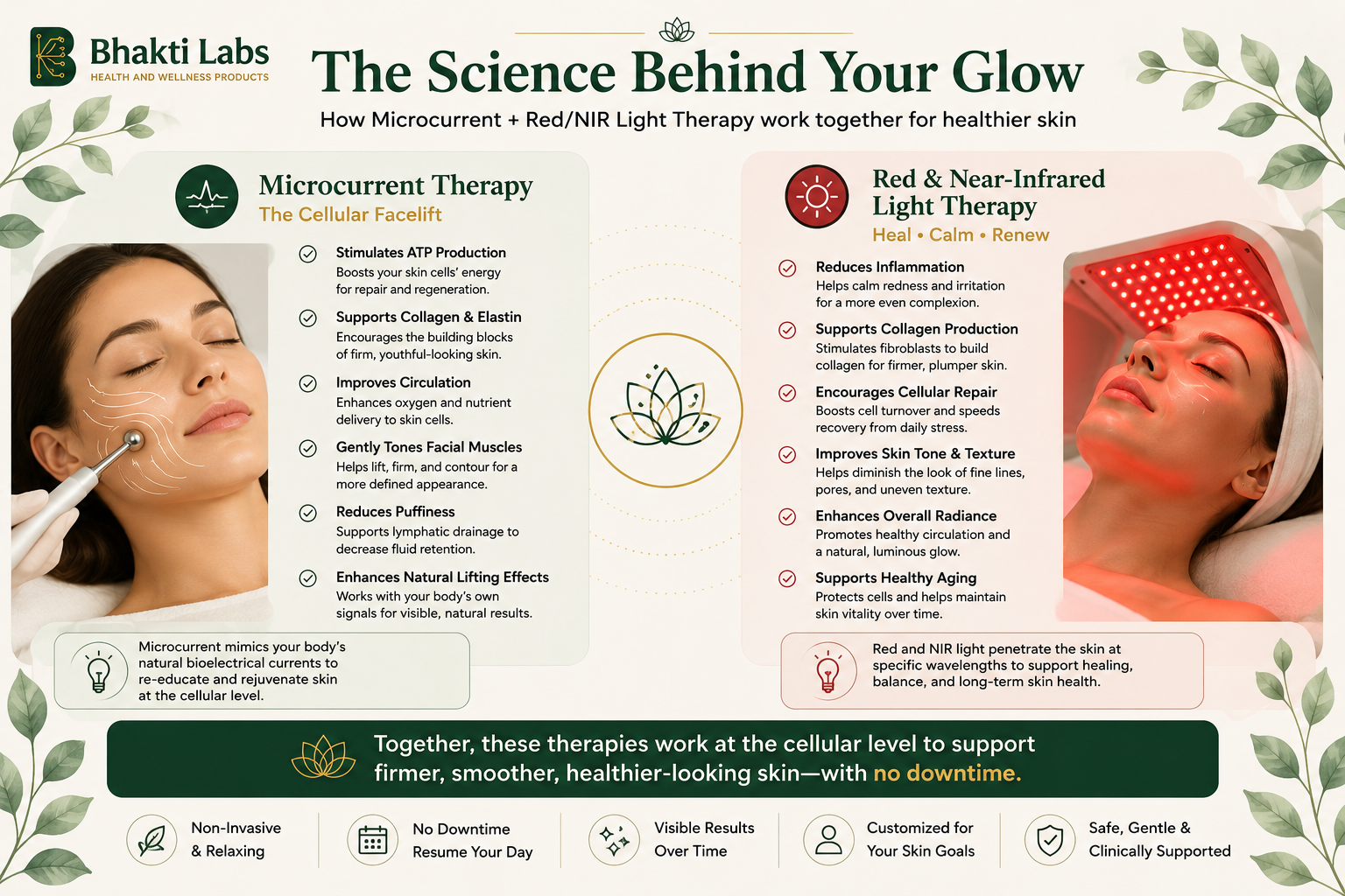 75-Minute Microcurrent & Red Light Therapy Facial with Jessie Bhakti Labs