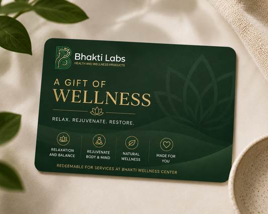 Bhakti Labs Wellness Gift Certificate Bhakti Labs