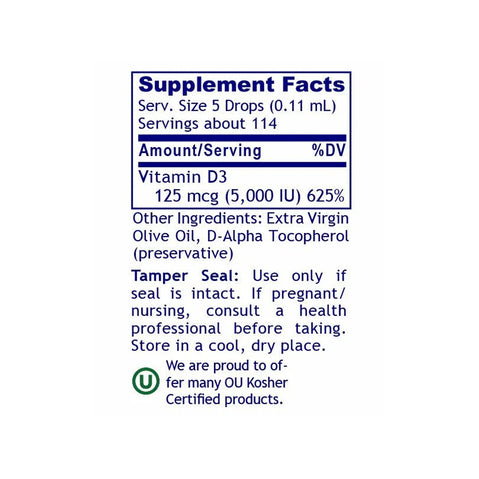 Liquid Vitimin D3 114 servings