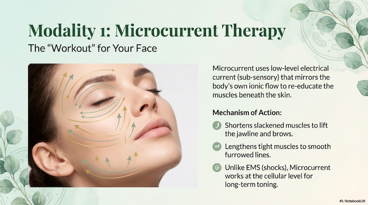 75 min. Microcurrent & Red Light Facial