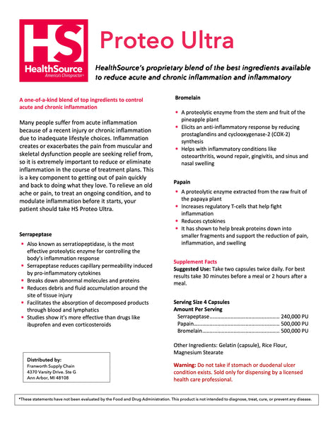 Proteo Ultra - address acute and chronic inflammation