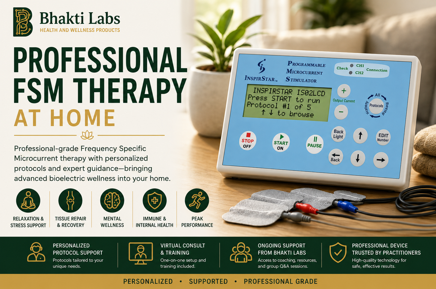 MEND/Inspirstar Frequency Specific Microcurrent System Bhakti Labs
